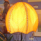 Lamp with Fossilized Leaves