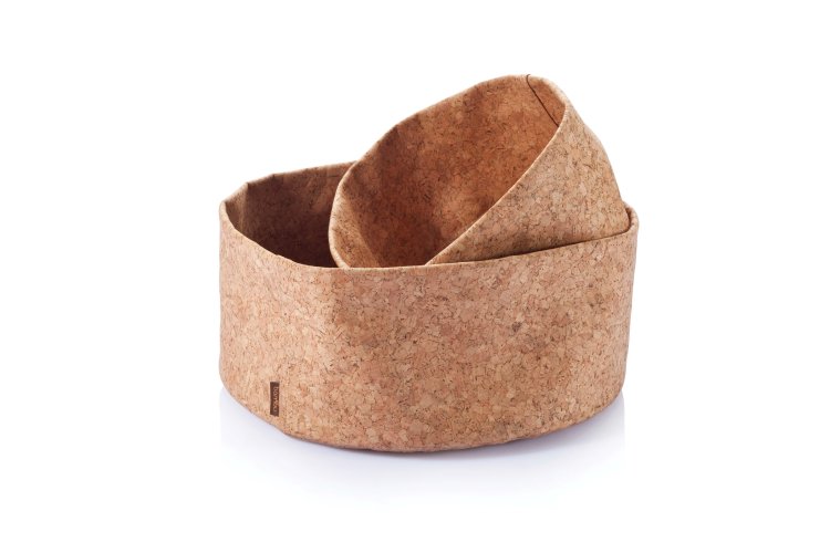 Cork Fabric Bowl Small - Click Image to Close