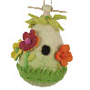 Wool Birdhouse - Friendly Flower - Click Image to Close