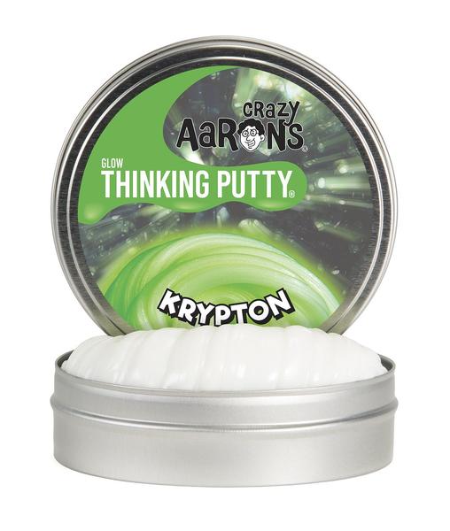 Thinking Putty Small Tin - Glow in the Dark Krypton