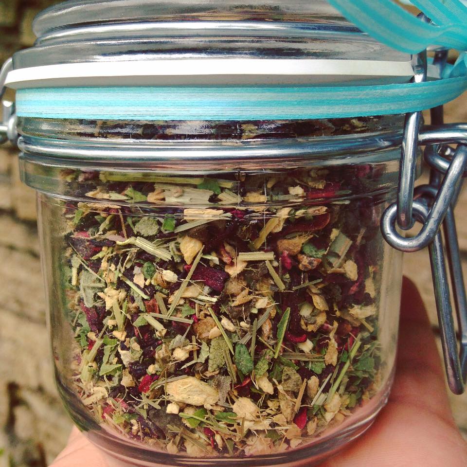 Loose Leaf Tea - Hibiscus Ginger Zen in Glass Jar